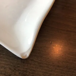 Chipped serving plate