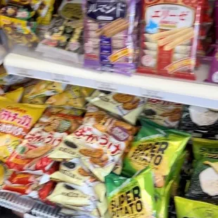 a variety of snacks