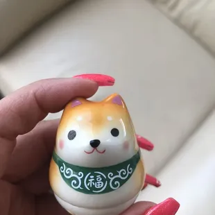 Shiba figurine. I&apos;ll put it next to my window.