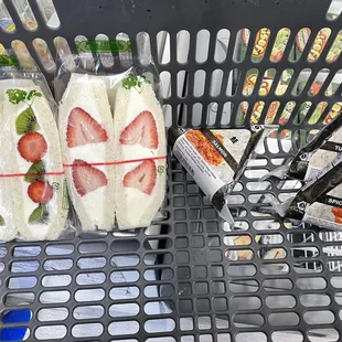 Fruit Sandwhich and onigri