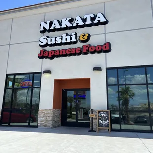 the front of the restaurant