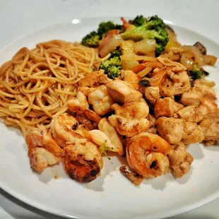 Chicken and shrimp hibachi