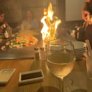 drink, sushi and sashimi