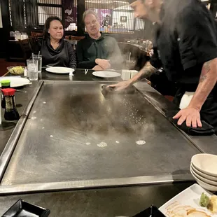 sushi and sashimi, interior