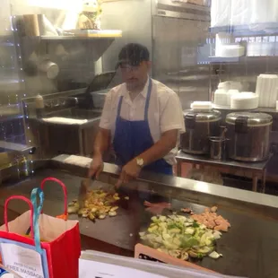 sushi and sashimi, interior