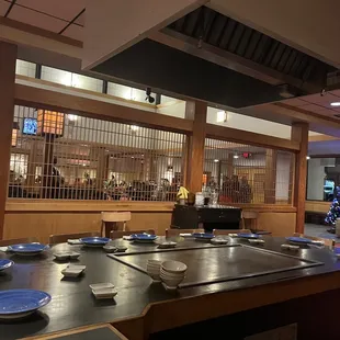 the kitchen and dining area