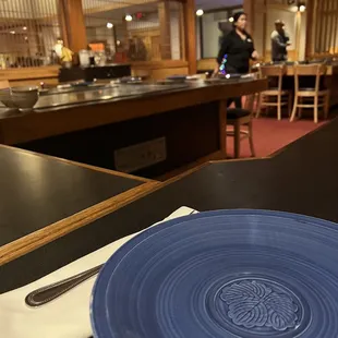 interior, sushi and sashimi