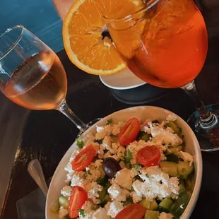Flamma d&apos;or rosé, Aperol spritz &amp; Shopska