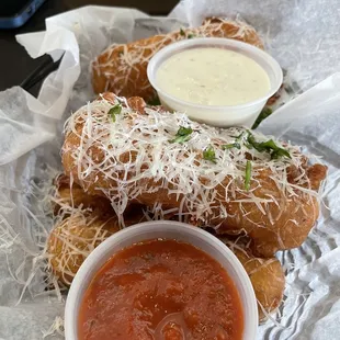 Battered Mozzarella Sticks real good