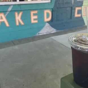 a cup of iced coffee