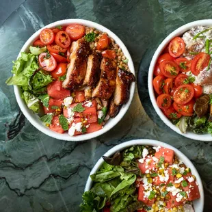 salads, food