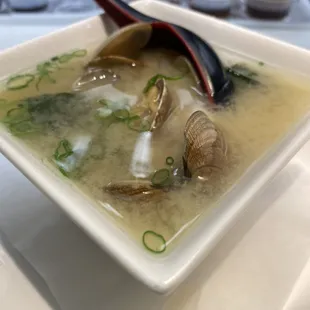 Miso clams soup
