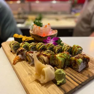 Assorted Rolls and Sushi