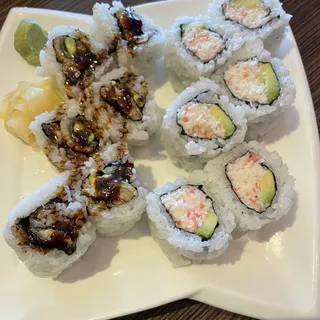 California Roll and Rock n Roll Sushi Combo Lunch
