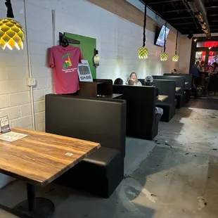 Cool booths to enjoy a beer