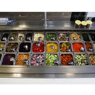 Choose from these toppings.