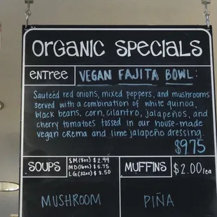 Ingredients for the Vegan Fajita Bowl!