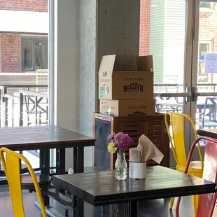 More cartons ... they were everywhere. Really ruined the ambiance... which was actually very cute. It was like eating in a supply closet.