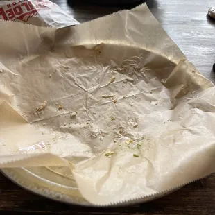 Example of what was left