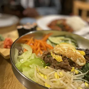 a bowl of food
