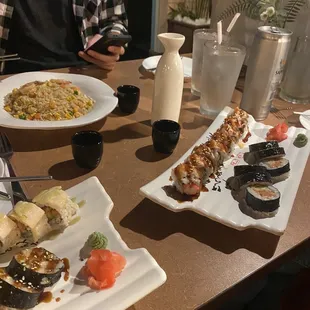 food, sushi, sashimi, sushi and sashimi