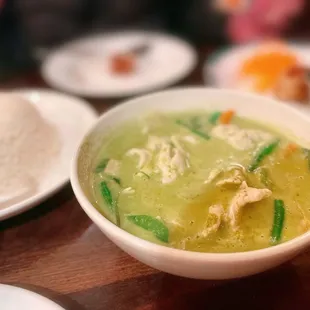 37. Gang Khew Wan (Green Curry) + rice