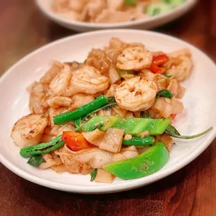 17. Pad Kee Mao with shrimp
