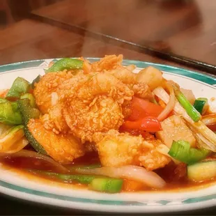 E. Sweet &amp; Sour Shrimp