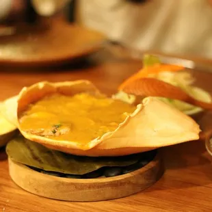 GInataang Alimango- dungeness crab, coconut milk, alige