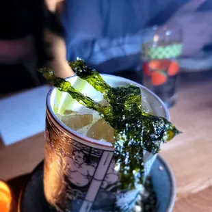 Parusang Hapon-White miso infused Nikka From The Barrel, soy sauce syrup, and yuzu. Tasty pricey cocktail ($20.) Would recommend