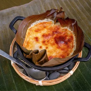 Cassava Cake- Eden cheese, condensed milk, brown sugar