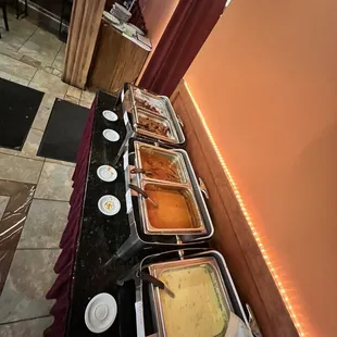 Empty trays and paneer tikka without any paneer !