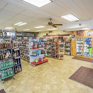 the inside of a store