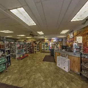 the inside of the store