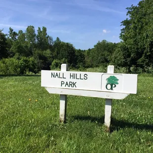 Park Sign on Nall Ave