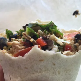 My wrap was amazing!  Look at all the goodness I was able to fit into this thing!