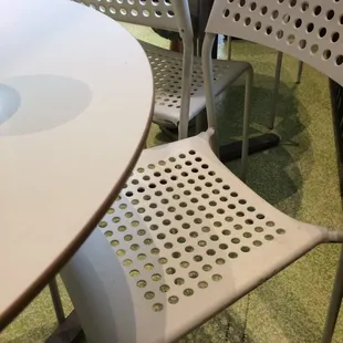 Seating's a bit Spartan, and sparse, but functional. Looks like most biz is takeout.