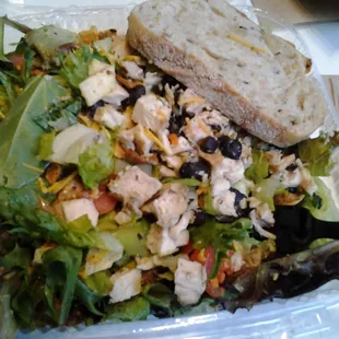 Grilled chicken cilantro salad. ..yum