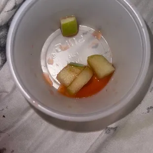 Green apples  Fruit cup