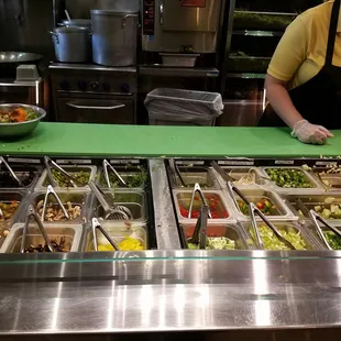 Set up almost like Chipotle...but for salads, soups, &amp; wraps!!