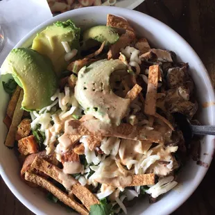 Cajun bowl with Falafel.