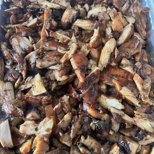 Large tray of Hawaiian BBQ Chicken