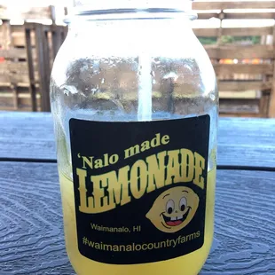  a jar of lemonade