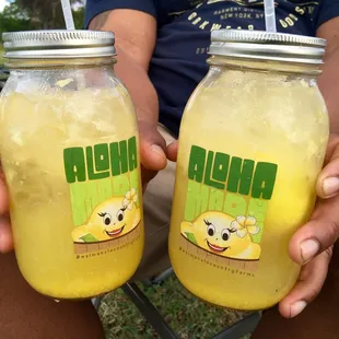 mango and lilikoi lemonade