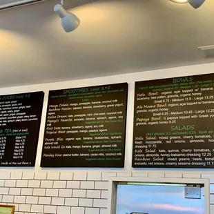Current Menu