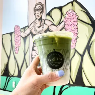 Matcha latte.  IG: @_emwong_