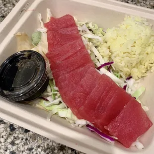 Ahi sashimi
