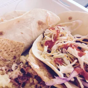 Actual photo of my Baja Fish Tacos