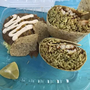 Spinach Wrap Burrito