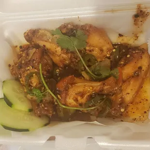 Hot honey wings